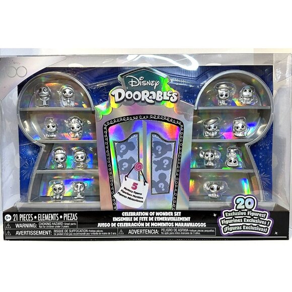 Doorables Disney100 Celebration of Wonder Set Figure 20-Pack, 5 mystery figs NEW - Picture 1 of 13